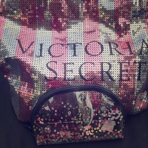 Victoria Secret Tote and Makeup Bag